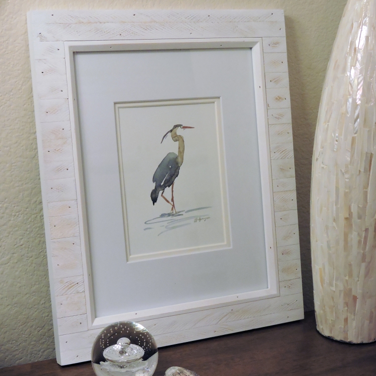 Heron Watercolor | Birding Ninja